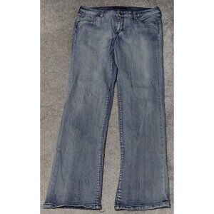Liverpool Jeans Women's Size 12/31 Blue Denim Straight Mid Rise Workwear